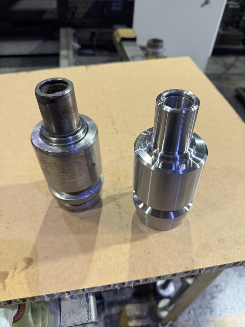 Splined Slip hub and shaft